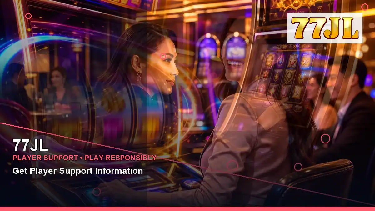 77JL fruit reels online slot games featuring an adult Filipina casino host with a left-diagonal composition