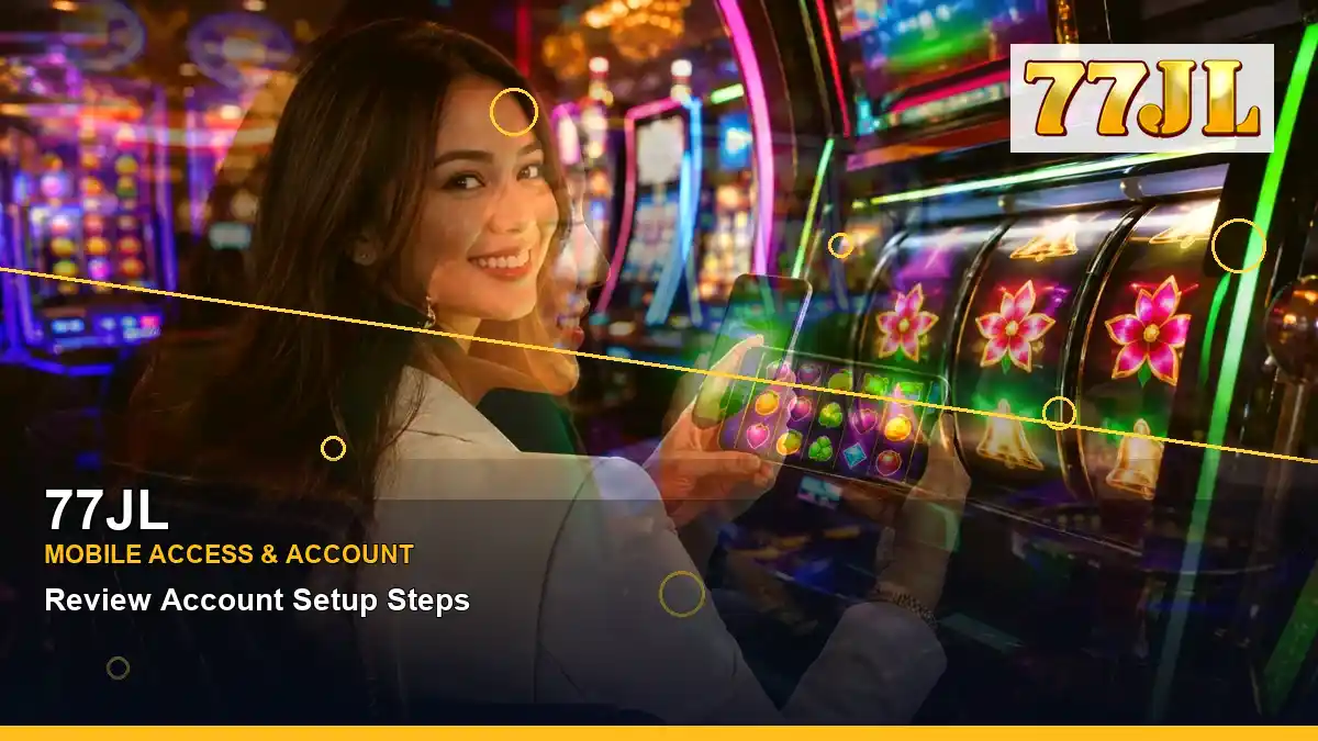 77JL layered collage lucky reels online slot games highlighting mobile-friendly casino play